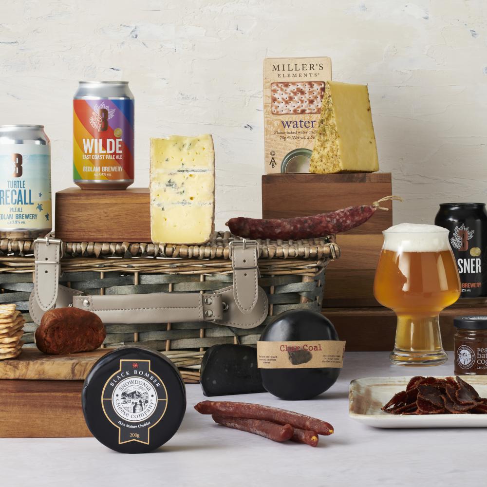Charcuterie Cheese and Craft Beer Gift
